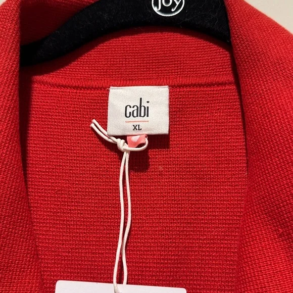 CAbi Bold Red Knit Jacket - Picture 2 of 3